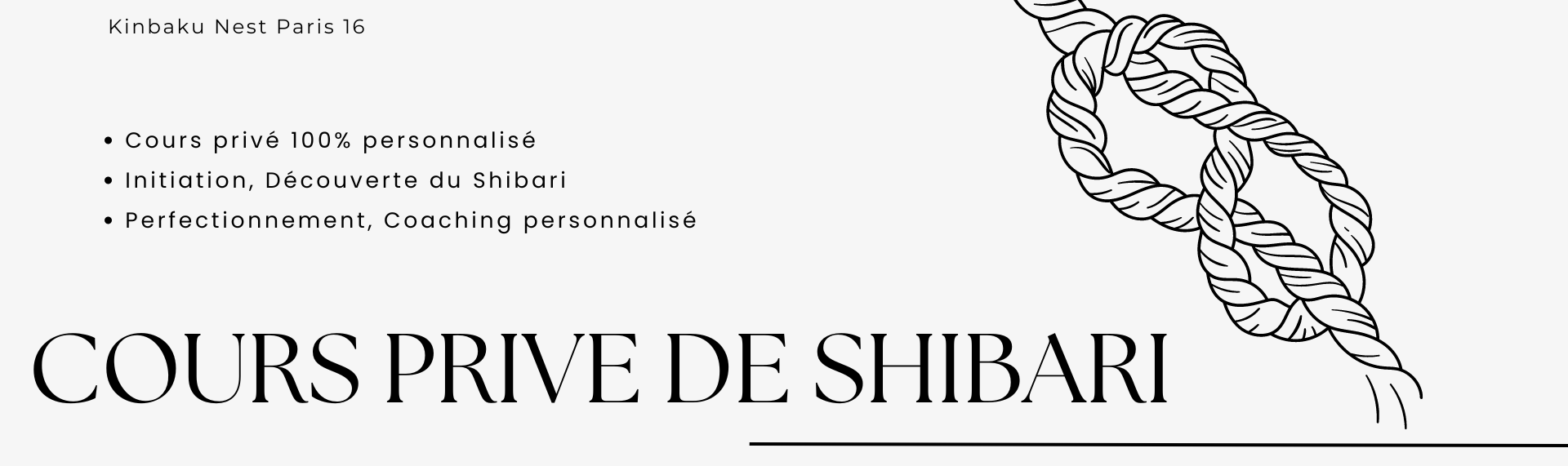 Cours privé de shibari Paris avec Seb Kinbaku